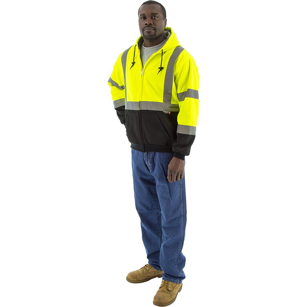 Majestic 75-5331-75-5332 Class 3 Hi Vis Zip Up Hoodie