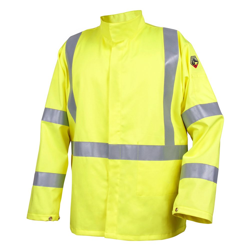 Black Stallion JF1117 Class 3 Hi Vis Yellow FR Jacket