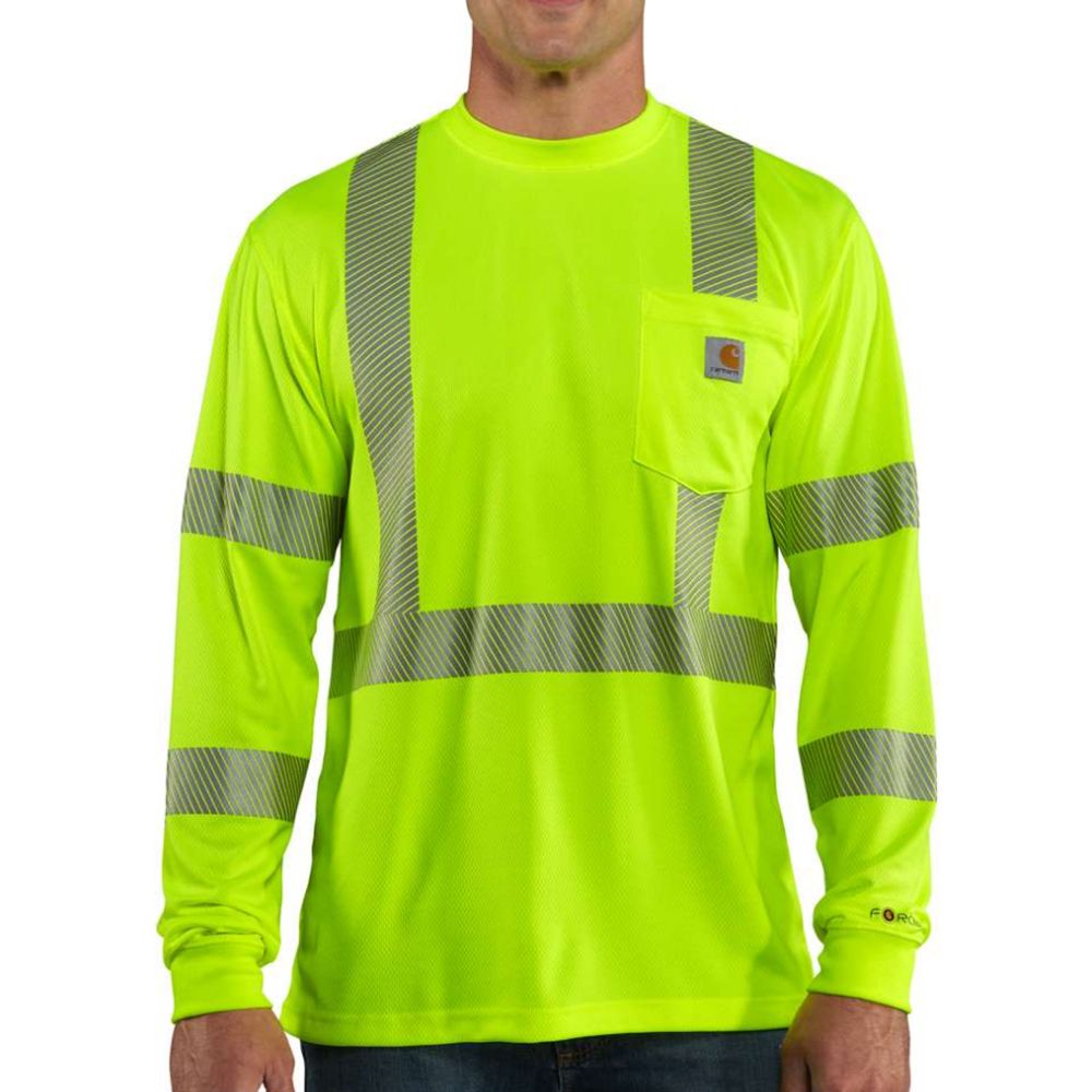 Carhartt 100496 Class 3 Hi Vis Long Sleeve T-Shirt