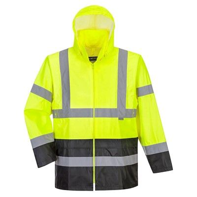 Portwest UH443-HVY Hi-Vis Rain Jacket