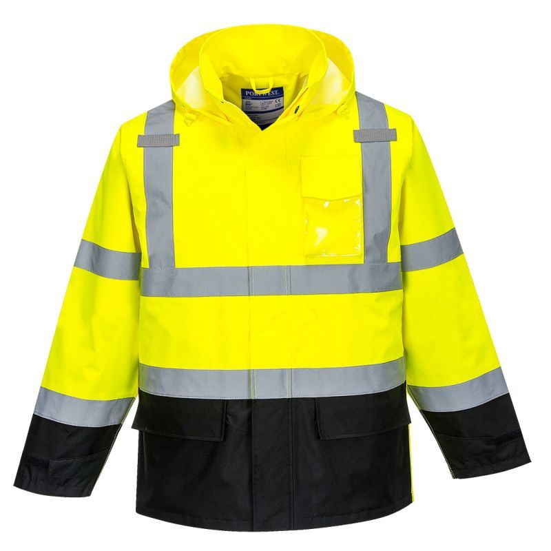 Portwest US366 HVY Black Hi Vis Safety Jacket