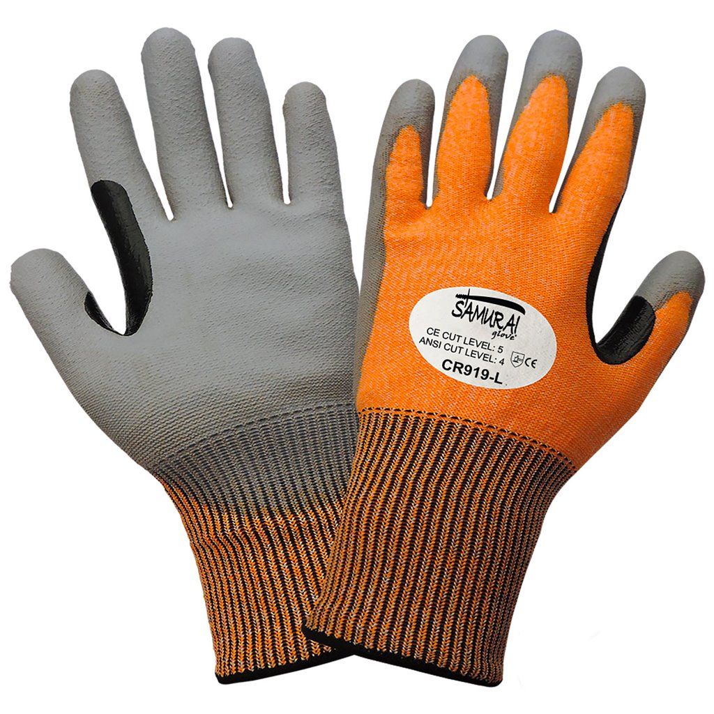 Global Glove Samurai Glove CR919 Coated A4 Cut-Resistant Gloves