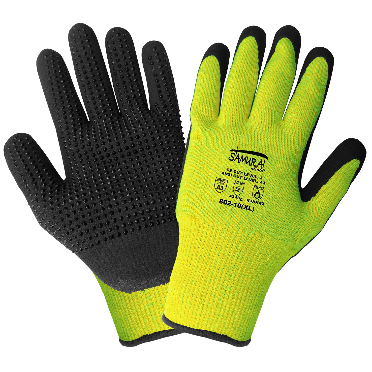 Global Glove Samurai Glove 802 Nitrile Coated Cut Resistant Gloves