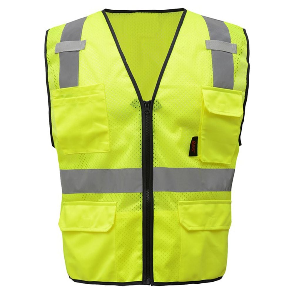 GSS 1505-1506 Class 2 Hi Vis Mesh Safety Vest