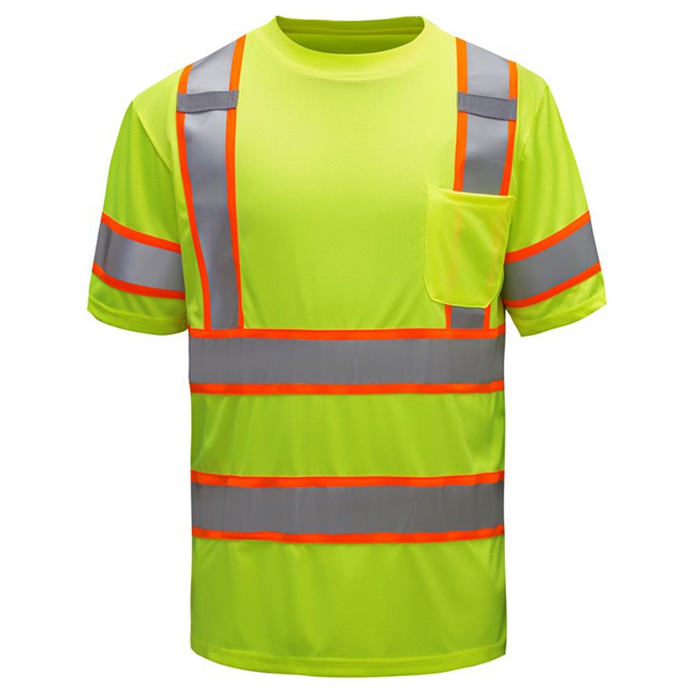 GSS 5009 Class 3 Hi Vis Safety T-Shirt with Pocket