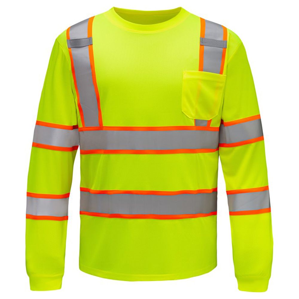 GSS 5013 Class 3 Hi Vis Long Sleeve Safety T-Shirt