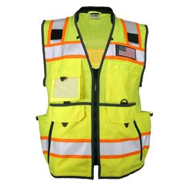 1823 Ultimate Construction Surveyor Safety Vest - Yellow/Lime