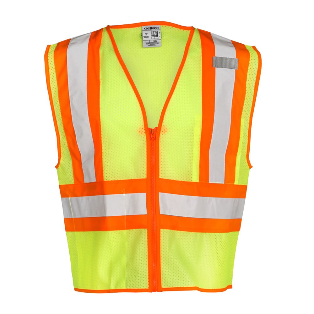 Kishigo 1055-1056 Class 2 Hi Vis Mesh Safety Vest