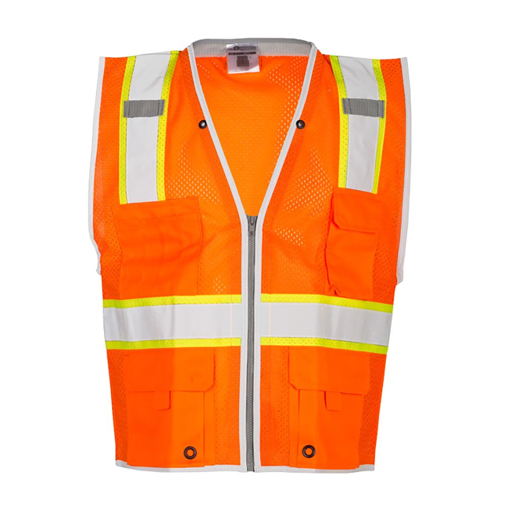 Kishigo 1510-1511 Class 2 Hi Vis Mesh Safety Vest