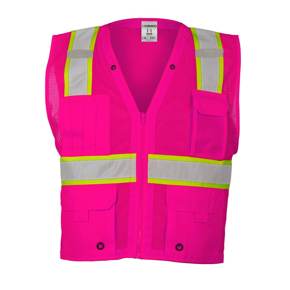 Kishigo B100-B107 Non-ANSI Enhanced Visibility Mesh Safety Vest