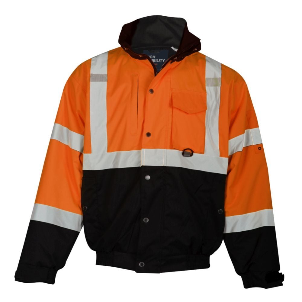 Kishigo JS130-JS131 Class 3 Hi Vis Bomber Jacket