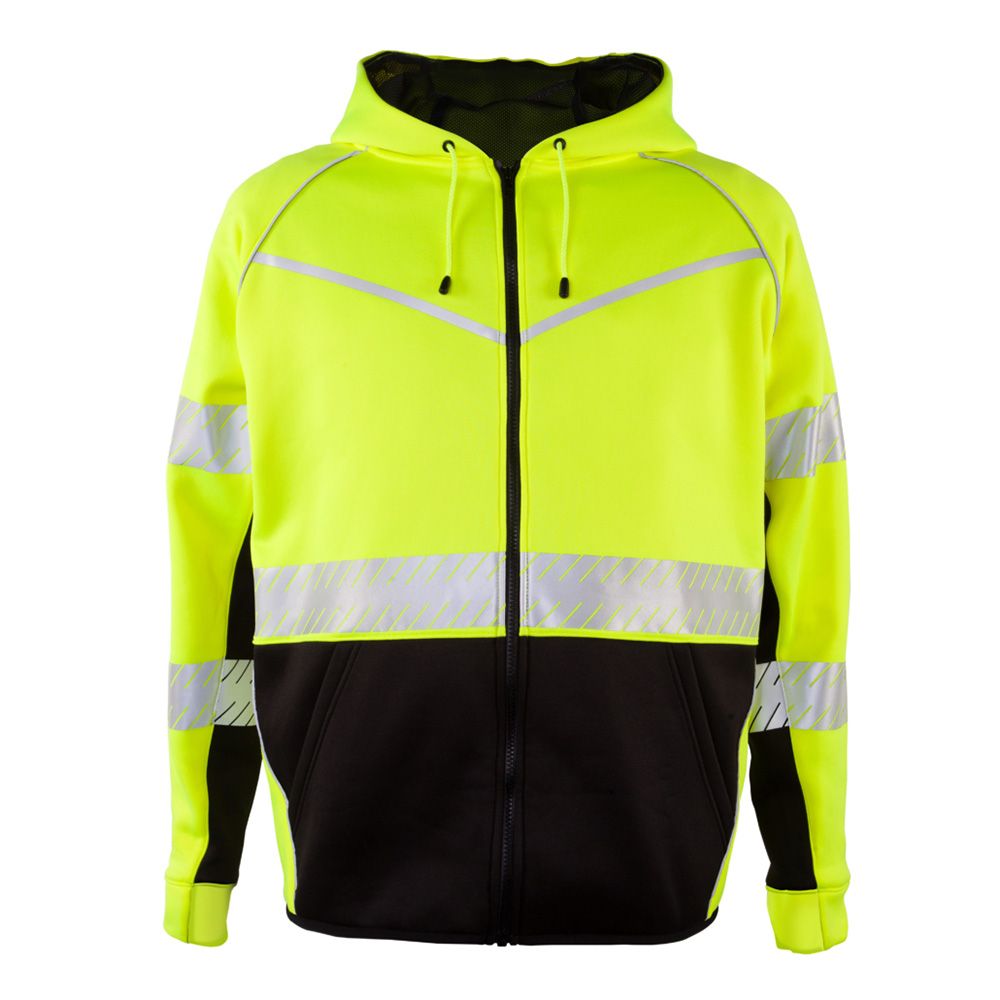 Kishigo JS150 Class 3 Hi Vis Zip-Up Hoodie