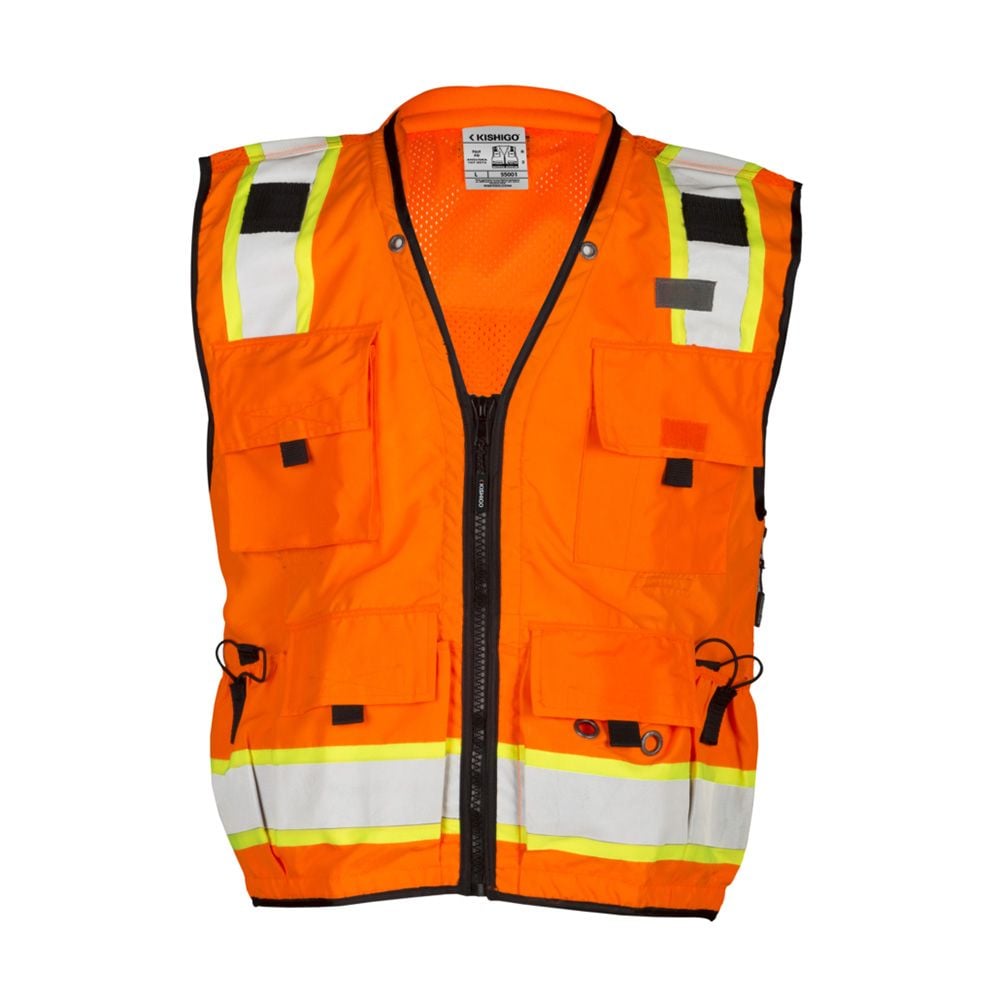 Kishigo S5000-S5001 Class 2 Hi Vis Surveyor Vest