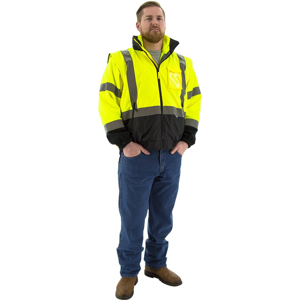 Majestic 75-1383 Class 3 Hi Vis Bomber Jacket