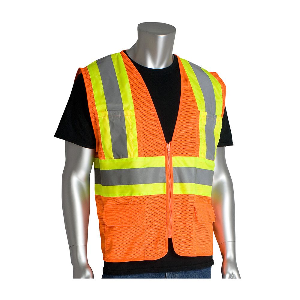 PIP 302-MVZP Class 2 Hi Vis Mesh Safety Vest