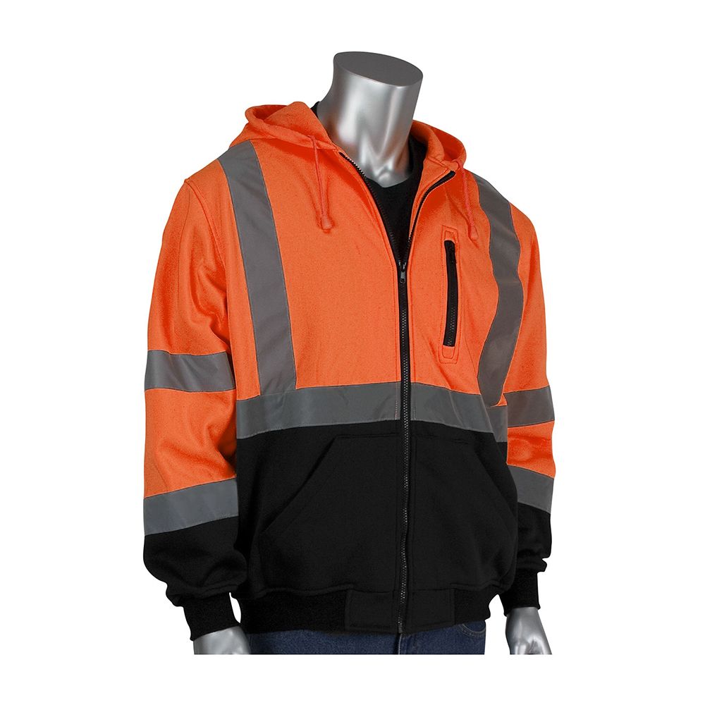 PIP 323-1370B Class 3 Hi Vis Safety Hoodie