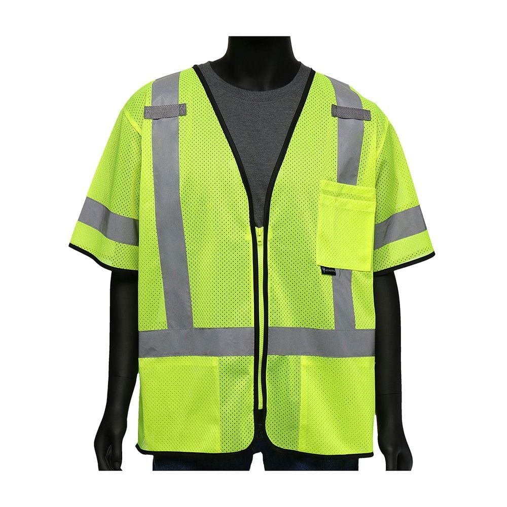 PIP 47302 Class 3 Hi Vis Mesh Safety Vest