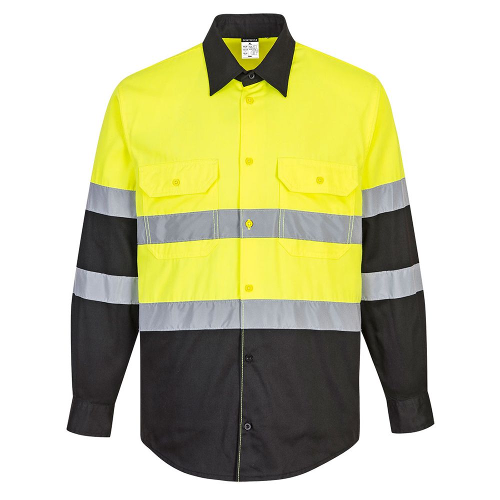 Portwest E066 Class 3 Hi Vis Work Shirt