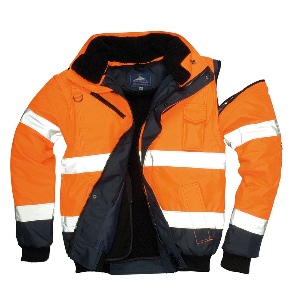 Portwest UC465 Class 3 Hi Vis Bomber Jacket