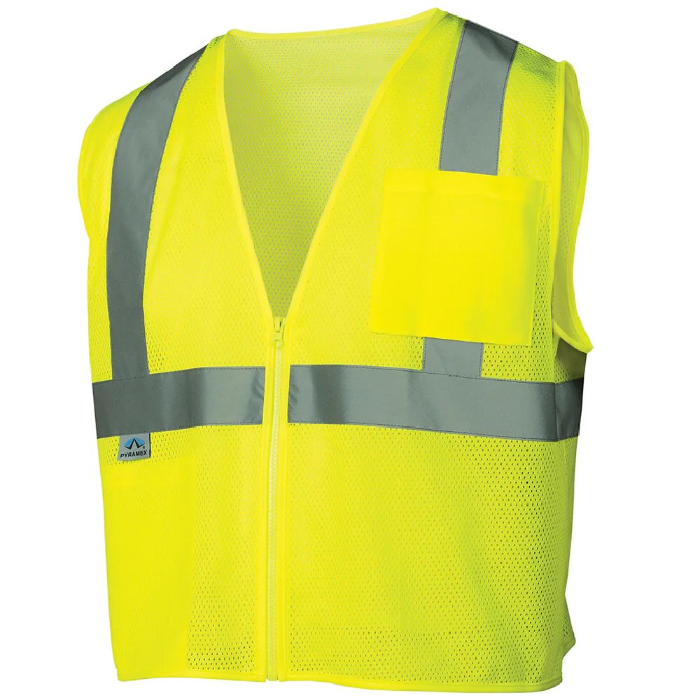 Pyramex RVZ21 Class 2 Hi Vis Mesh Safety Vest