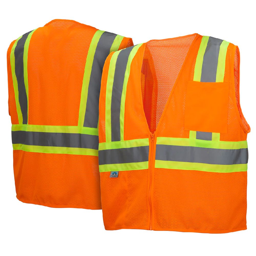 Pyramex RVZ22 Class 2 Hi Vis Mesh Safety Vest