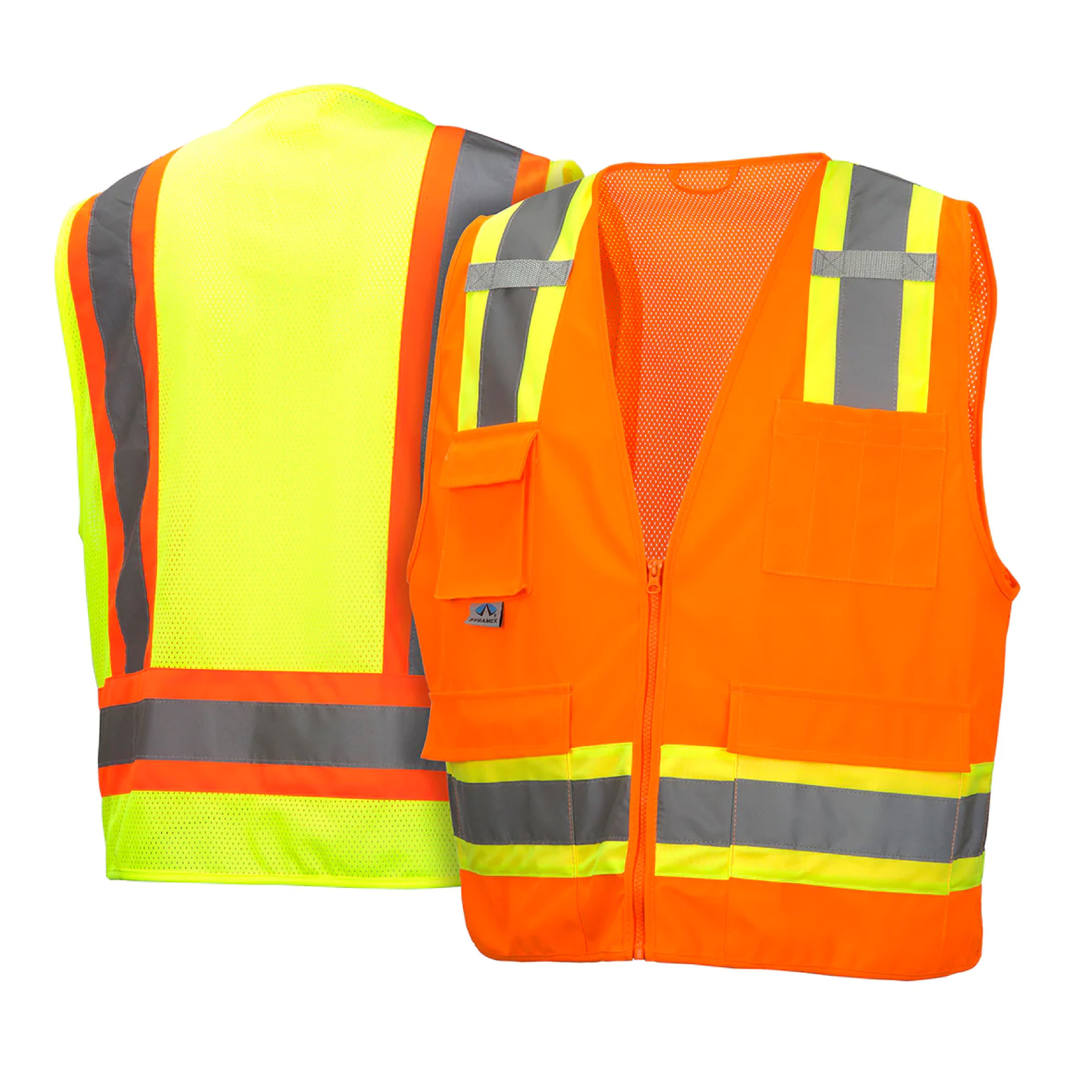 Pyramex RVZ24 Class 2 Hi Vis Safety Vest