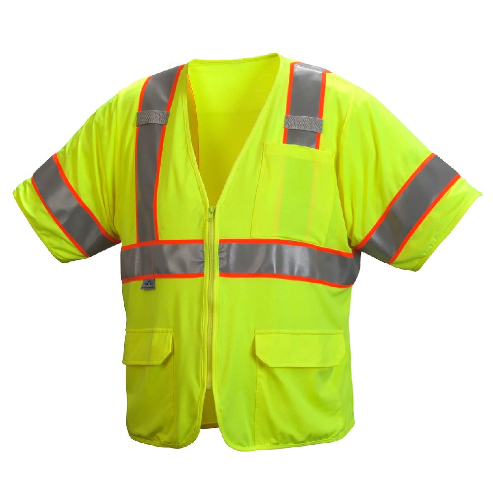 Pyramex RVZ35 Class 3 Hi Vis Mesh Safety Vest