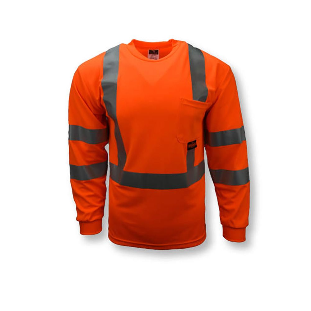 Radians ST21-3P Class 3 Hi Vis Long Sleeve T-shirt with Pocket