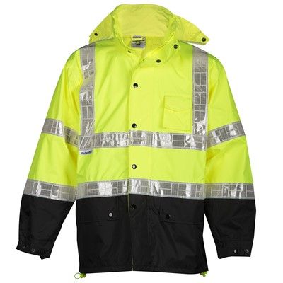 Kishigo RWJ100 Hi Vis Rain Jacket