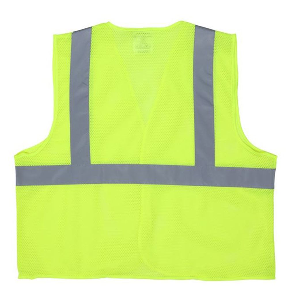 MCR Safety V2CL2ML Class 2 Hi Vis Mesh Safety Vest