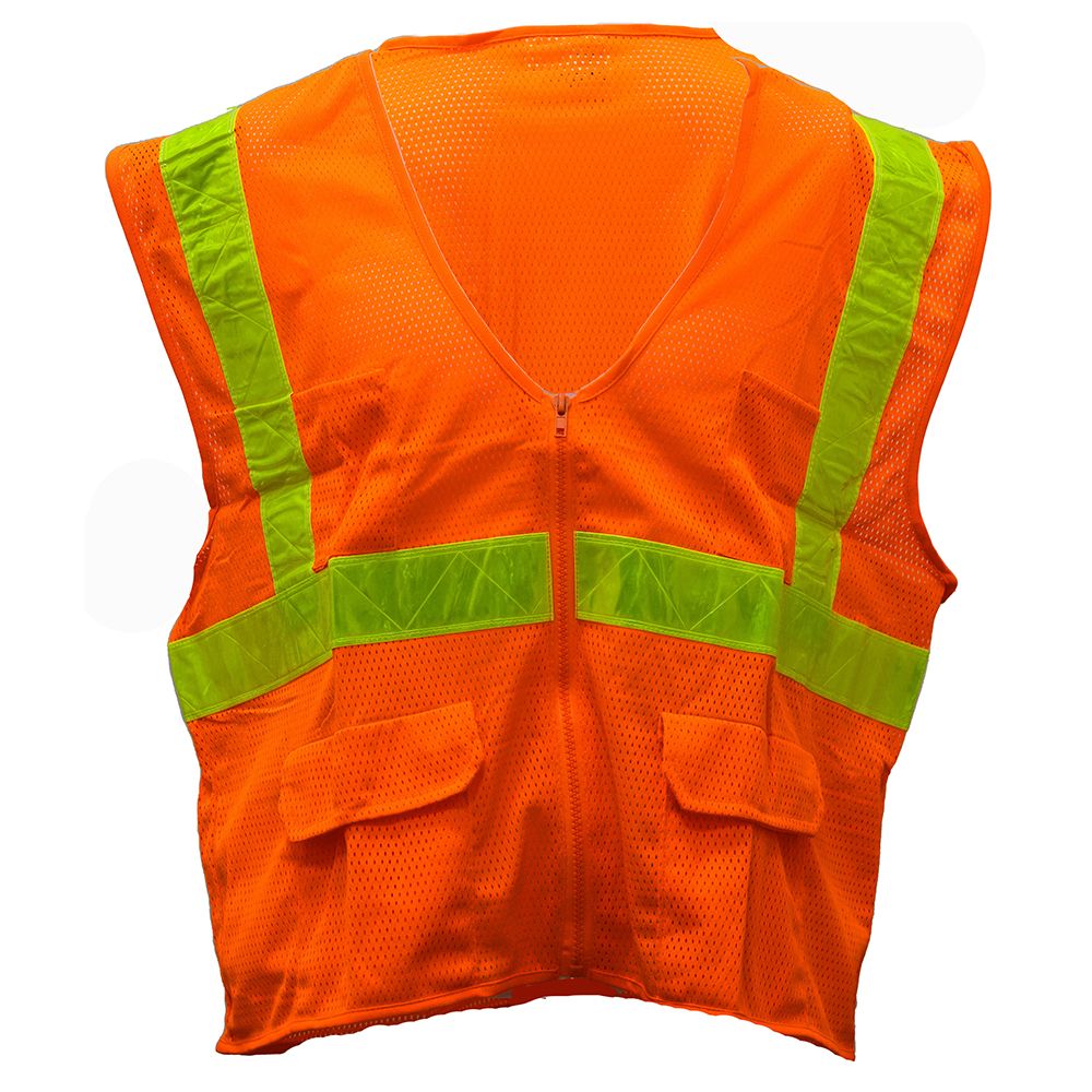 Valcrest 28251 Class 2 Hi Vis Mesh Safety Vest