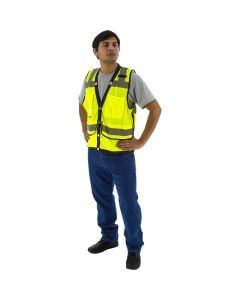 Majestic 75-3207-75-3208 Class 2 Hi Vis Mesh Safety Vest