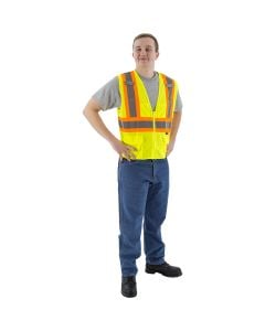 Majestic 75-3209-75-3210 Class 2 Hi Vis Mesh Safety Vest