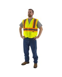 Majestic 75-3211 Class 2 Hi Vis Mesh Safety Vest