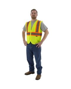 Majestic 75-3217 Class 2 Hi Vis Mesh Safety Vest