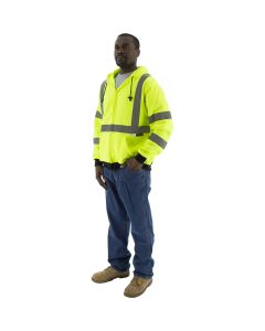 Majestic 75-5323 Class 3 Hi Vis Zip Up Hoodie