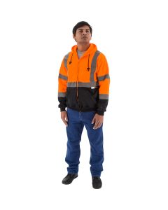 Majestic 75-5325-75-5326 Class 3 Hi Vis Zip Up Hoodie