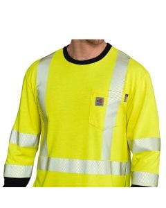 Carhartt 102905 FR Class 3 Hi Vis Long Sleeve T-Shirt