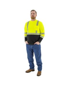 Majestic 75-5257-75-5258 Class 3 Hi Vis Long Sleeve T-Shirt