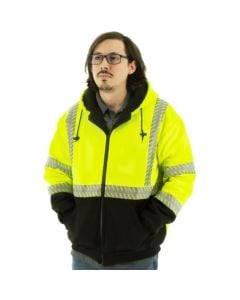 Majestic High-Pile Fleece Jacket, Yellow, ANSI 3, R