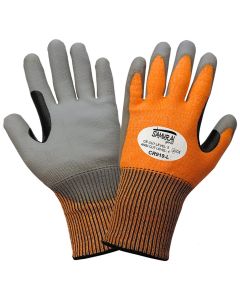 Global Glove Samurai Glove CR919 A4 Cut-Resistant Gloves – Gray Liner with Black Nitrile Coating