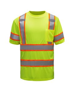 GSS 5009 Class 3 Hi Vis Safety T-Shirt with Pocket