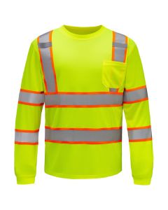 GSS 5013 Class 3 Hi Vis Long Sleeve Safety T-Shirt