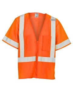 Kishigo 1264-1265 Class 3 Hi Vis Mesh Safety Vest