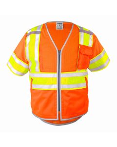 Kishigo 1573-1574 Class 3 Hi Vis Mesh Safety Vest