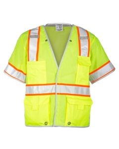 Kishigo 1552B Class 3 Hi Vis Mesh Breakaway Vest