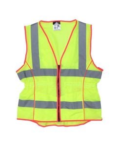 MCR Safety LVCL2ML Class 2 Hi Vis Mesh Safety Vest for Women