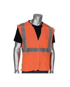 PIP 302-5PMV Class 2 Hi Vis Breakaway Safety Vest