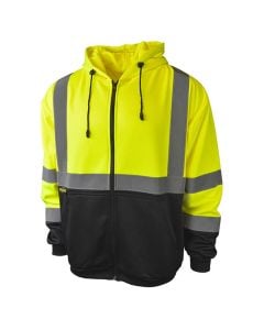 Radians SJ01B-3Z Class 3 Hi Vis Zip-Up Hoodie