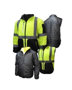 Radians SJ510-3Z Class 3 Hi Vis Convertible Jacket